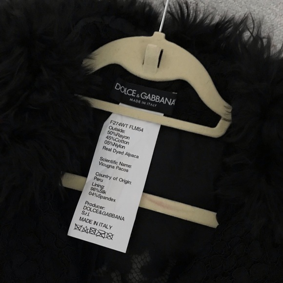 NWT Dolce and Gabbana Lace/Fur jacket - Picture 2 of 5